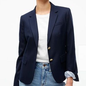 J.Crew Navy Wool Schoolboy Blazer, Size 2